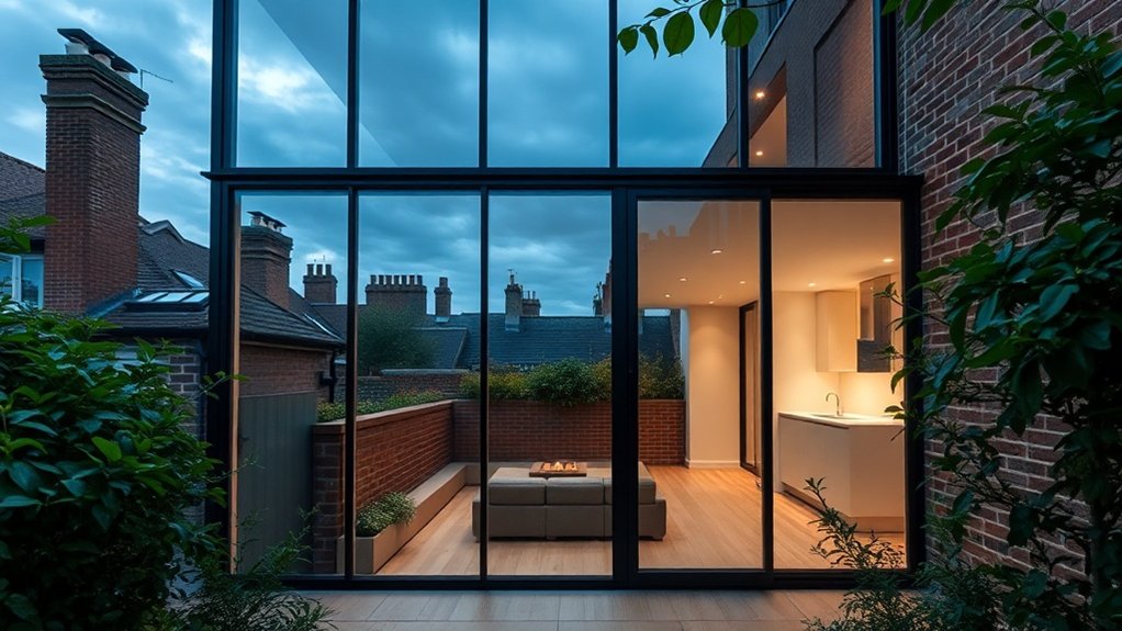 Glass Extension Walls Acton