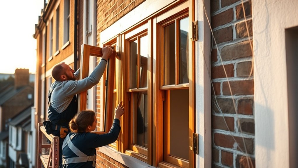 Wooden Window Installation Acton