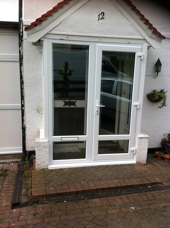 uPVC French doors fitted as front entrance in Acton